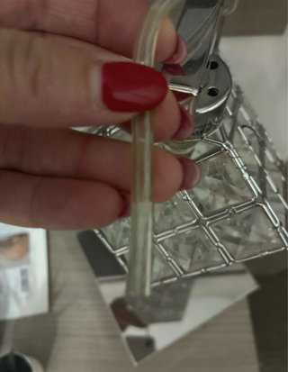 2 Lámparas Mesita Noche Cristal Metal