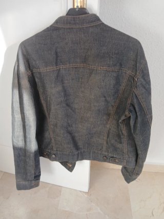 Chaqueta vaquera hombre marrón