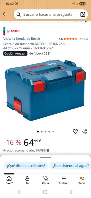 Maleta bosch L-BOXX sortimo N°238