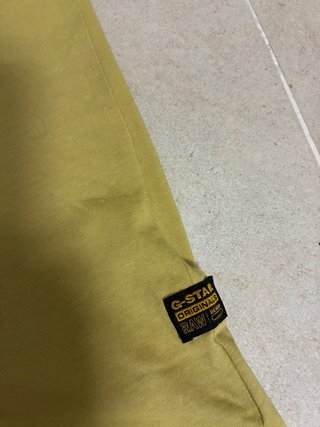 Camiseta G-Star Raw Talla M color mostaza