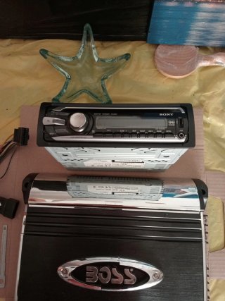 Radio cassette y amplificador