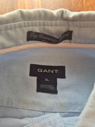 ​Camisa Gant Regular Fit – Talla XL – Azul Celeste