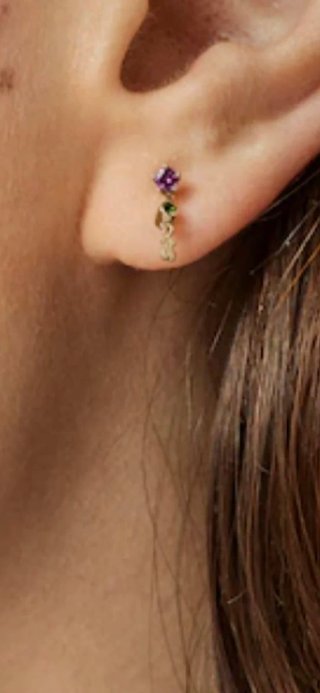 Pendientes Tous Oso y Piedras Rosas