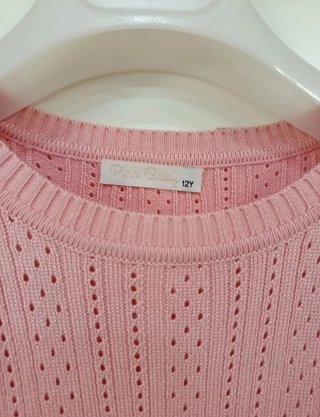 Vestito rosa maglia taglia 12 anni