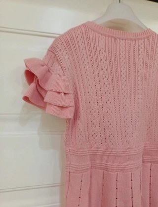 Vestito rosa maglia taglia 12 anni