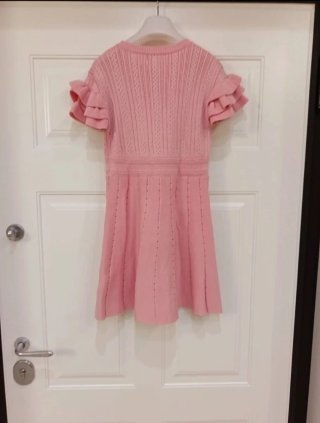 Vestito rosa maglia taglia 12 anni