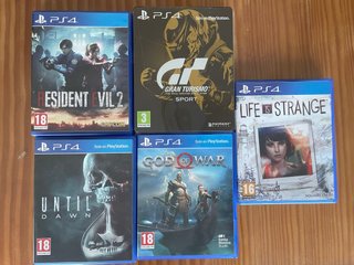 Lote juegos PS4 Resident Evil 2, God of War,l...