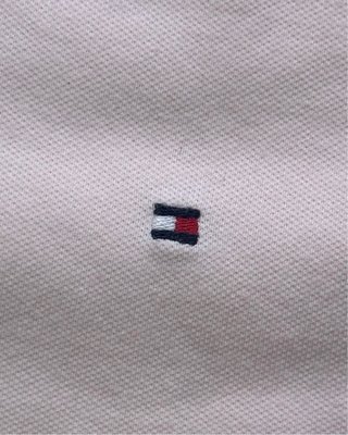 Polo Tommy Hilfiger rosa pastel Slim Fit mujer