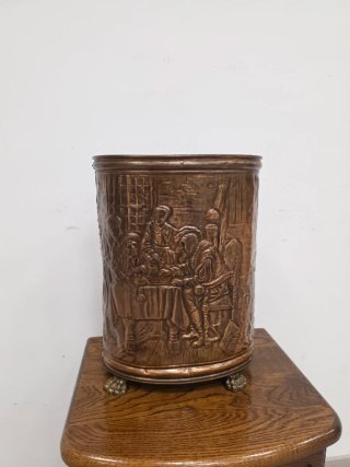 Paragüero Cobre Tallado