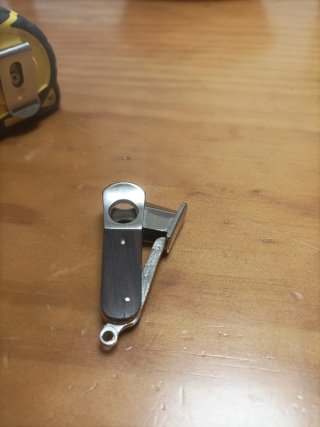 Corta puros vintage Solingen caoba