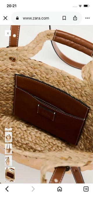 Bolso Zara Lentejuelas Doradas