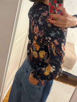 Bomber Zara con stampa floreale