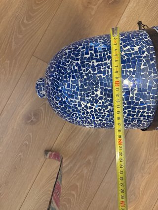 Lámpara colgante mosaico azul