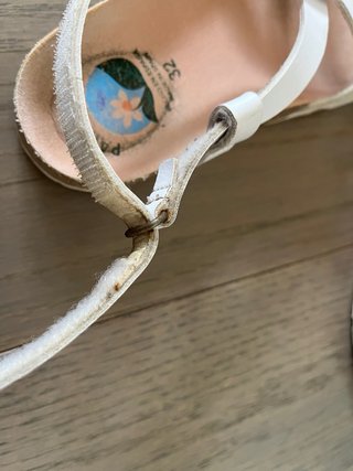 Sandalias Pablosky T32 Blancas y Doradas