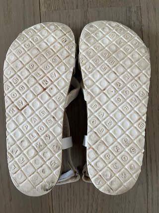 Sandalias Pablosky T32 Blancas y Doradas