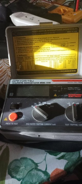 Comprobador RCD Kyoritsu 5406