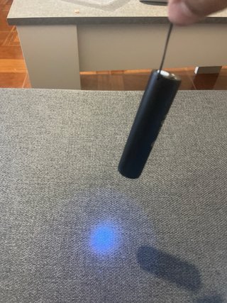 Linterna UV LED Negra