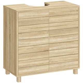 Mueble Bajo Lavabo Madera Estante Ajustable