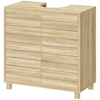 Mueble Bajo Lavabo Madera Estante Ajustable