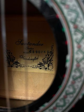 Guitarra Española Negra Santander