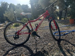 Bicicleta de montaña roja JL-WENTI