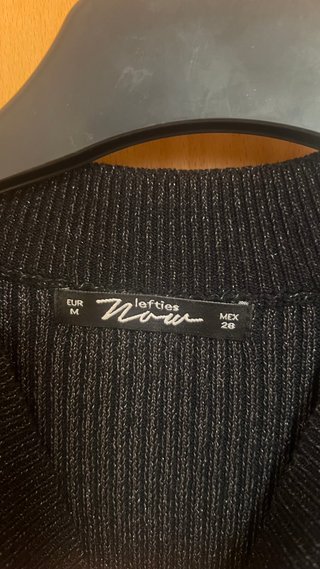 Vestido negro brillo Lefties Talla M