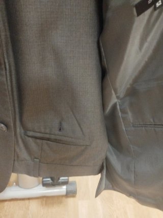 Traje de chaqueta gris hombre