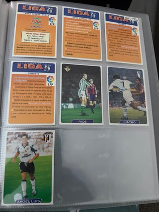 Colección Cromos Liga 95/96