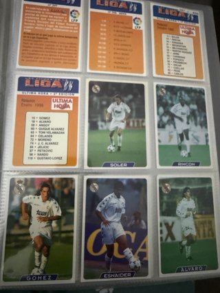 Colección Cromos Liga 95/96