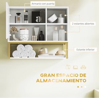 Armario Blanco y Dorado