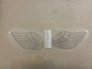 Disfraz de ángel blanco con alas. Talla 3-4