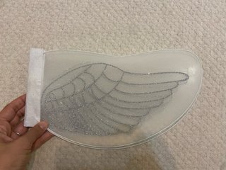 Disfraz de ángel blanco con alas. Talla 3-4
