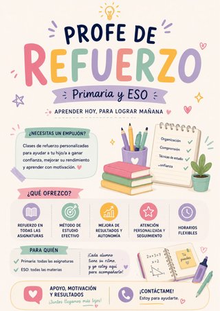 Clases de refuerzo primaria y ESO
