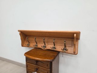 Appendiabiti in Rovere Massello Naturale con Ganci