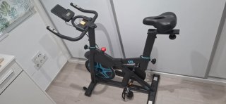 Bicicleta de Spinning Indoor Negra y azul