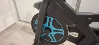 Bicicleta de Spinning Indoor Negra y azul