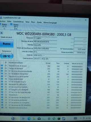 Disco Duro 2TB WD GREEN SATA WD20EARX