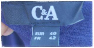 Vestido azul C&A talla L