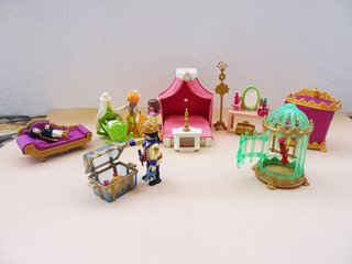 PLAYMOBIL LOTE HABITACIÓN FAMILIA REAL