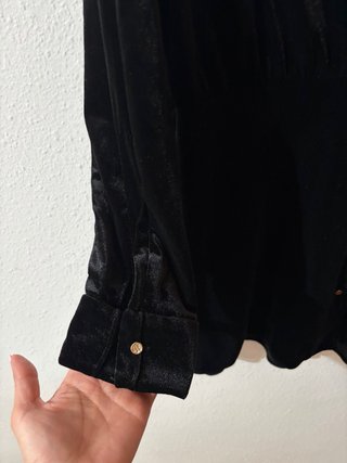 Vestido pana negro Zara Talla XL