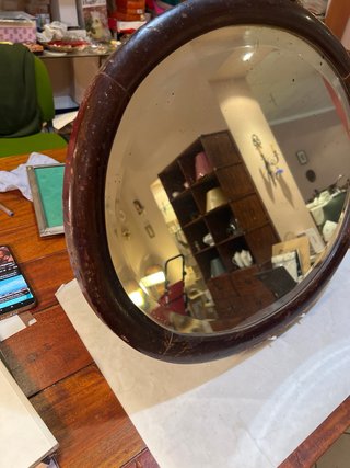 Espejo antiguo madera y dorado