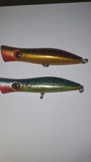 2 señuelos Halco Roosta Popper