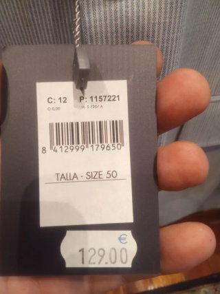 Chaqueta de vestir gris con rayas