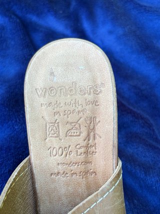 Mules Wonders Marrón Claro Talla 38
