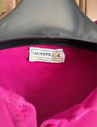 Polo Lacoste niña/mujer rosa