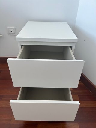 Cómoda Malm 2 Cajones 40x55 Blanco IKEA