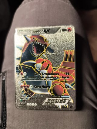 Carta Pokémon Groudon EX Metálica