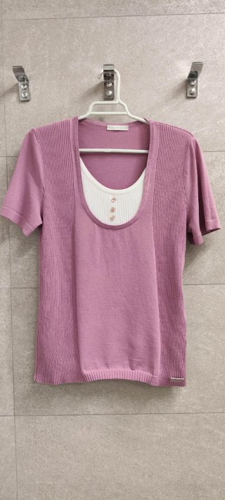 Maglione a coste rosa Naulover taglia 40/42
