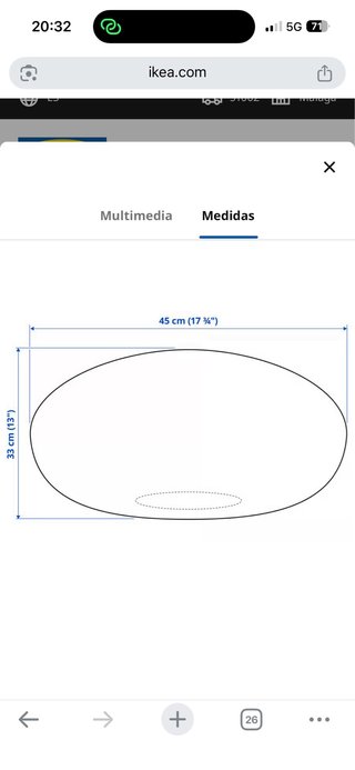 Puf Ikea Beige/Marrón Tela Y Yute