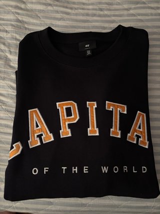 Sudadera H&M Capitá of the World XL